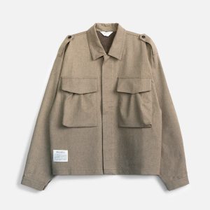 Military Over Shirt - Beige