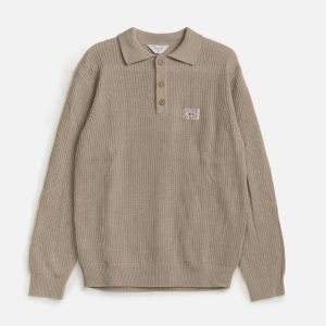 Polo in Lana Mark - Beige
