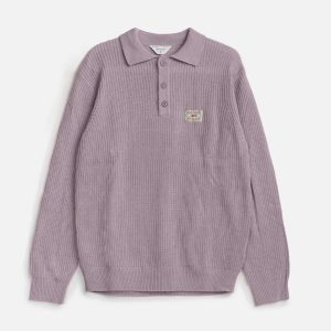 Polo in Lana Mark - Glicine